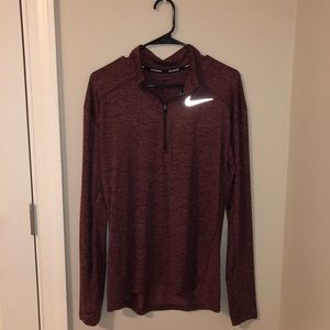 Nike maroon quarter zip